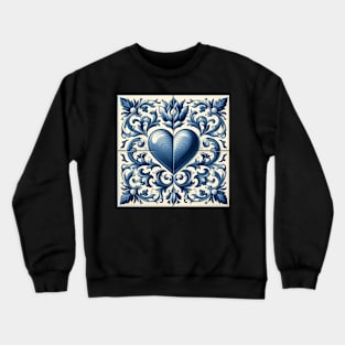 Dutch Tile: The Heart No.3 Crewneck Sweatshirt